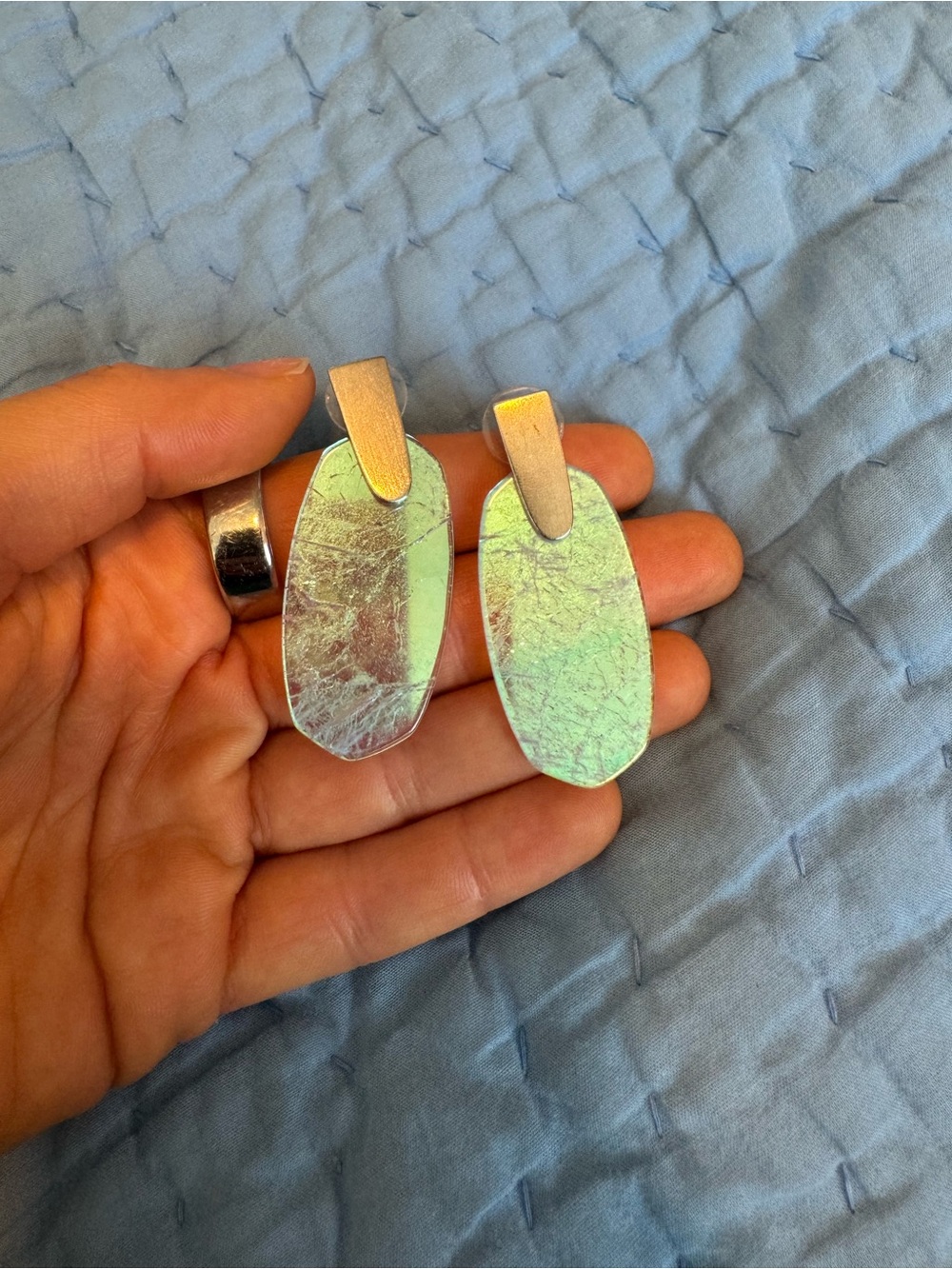 Kendra Scott Amethyst Dichroic Earrings